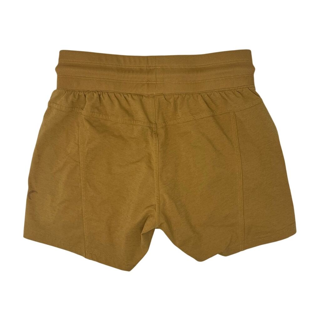 Zyia Active Sporty Outdoor Canyon Shorts in Mustard Yellow - Picture 2 of 3